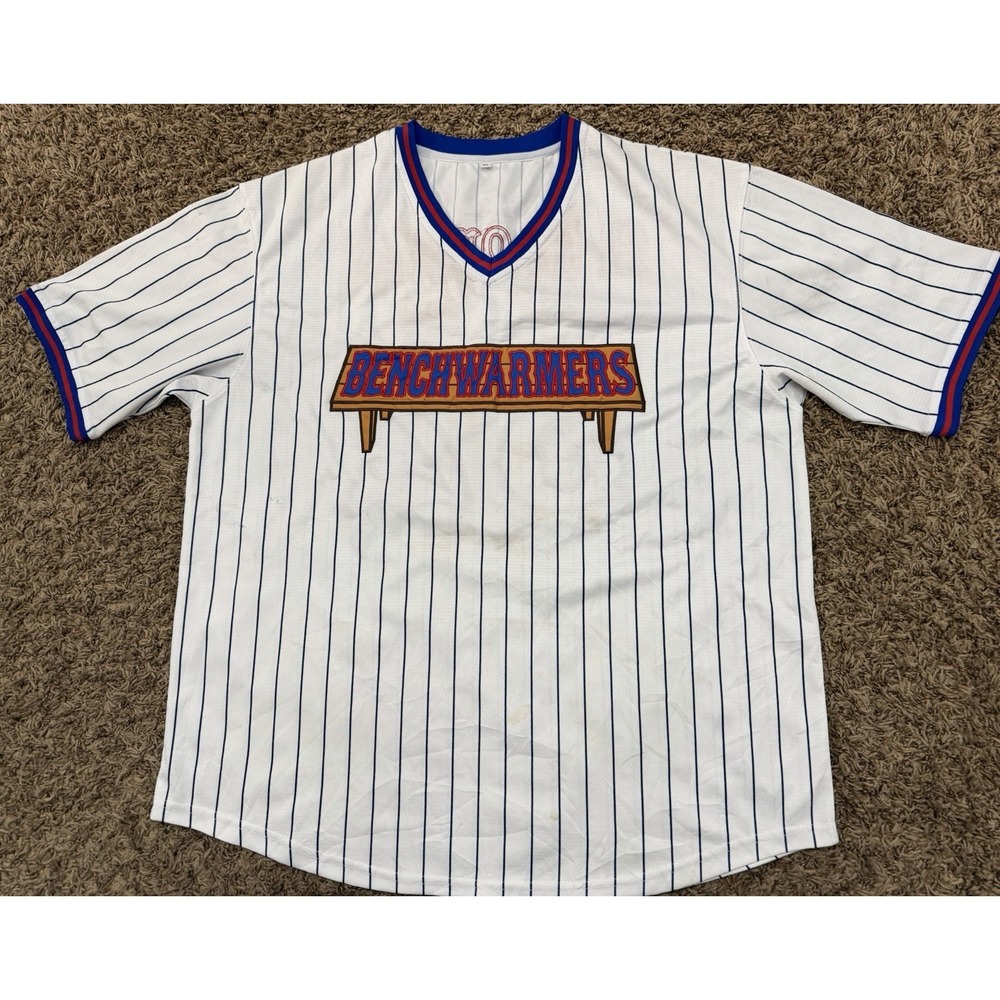 Jon Heder Benchwarmers Movie H. Goodman #32 Baseball Jersey Promo Shirt  Sz XL